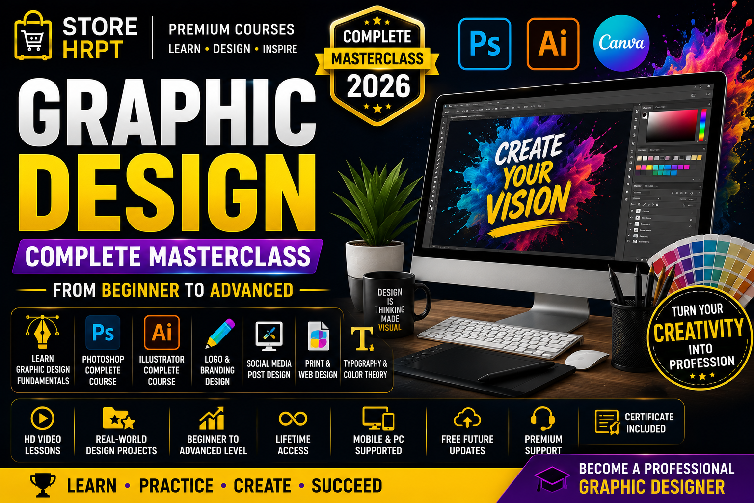 Graphic Design Complete Masterclass 2026